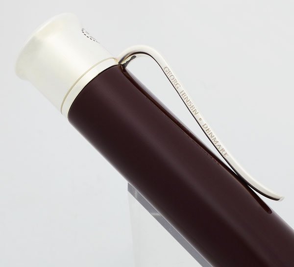 Georg Jensen Fountain Pen - Sterling w Lacquer, 18K Nib (New in